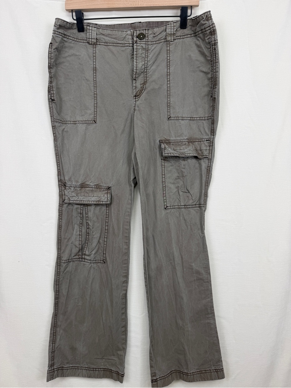 Free People The Thing Is Utility Cargo Pants‎ Olive Green Size 10